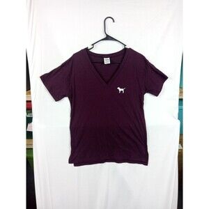 Victoria's Secret Women's Burgundy Pink Short Sleeve Tee Shirt Size extra Small